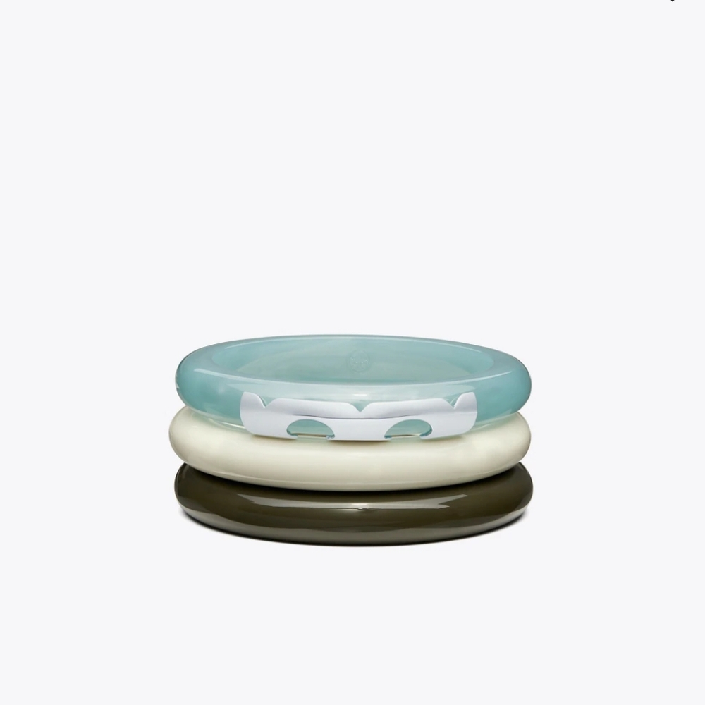 Tory Burch Bangle Set - Sold Separately Olive And Ivory Available